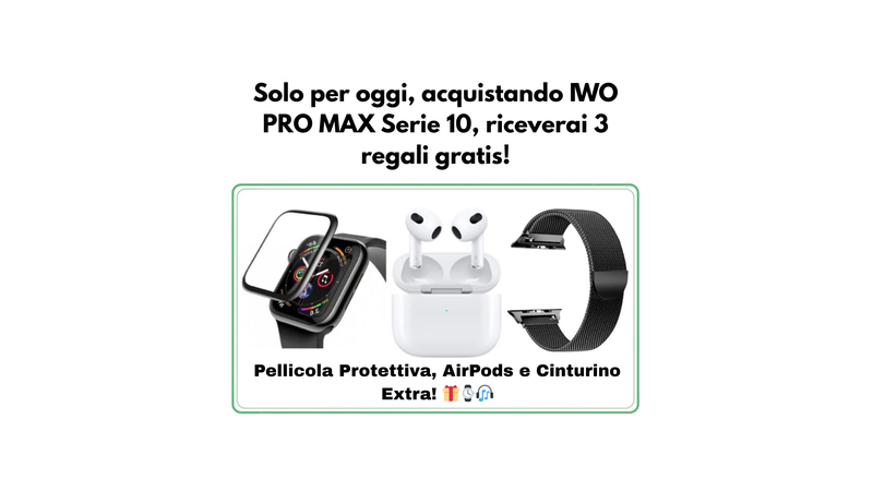 Smartwatch PRO MAX Serie 10 lancio 2025 + regali Paga alla consegna Spedizione gratuita solo per oggi 50% DISCONTO